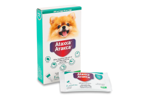 Краплі протипаразитарні д/собак до 4кг Ataxxa спот-он 0,4мл KRKA
