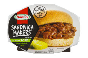 Hormel Sandwich Makers Seasoned Pork with Barbecue Sauce