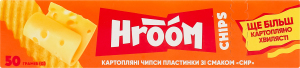 Чипсы картофельные пластинки Сыр Hroom к/у 50г