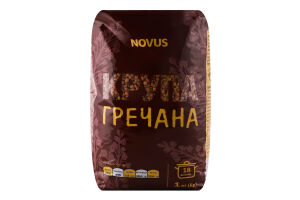 Крупа гречана Novus м/у 1кг