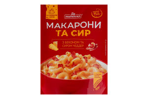 Макароны с беконом и сыром Чеддер Pripravka д/п 150г