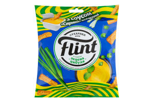 Сухарики пшенично-житні Зелена цибуля 65г + соус Сирний 15г Flint м/у 80г