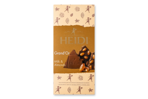 Шоколад молочный с цельным карамелизированным миндалем Grand’Or Heidi к/у 100г