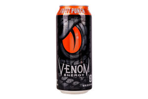 Напій енергетичний Venom Fruit Punch з/б