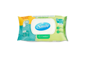 Папір туалетний вологий Comfort Smile 72шт