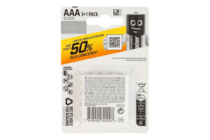 Батарейка AAA 1.5V LR03 Alkaline power Energizer 4шт