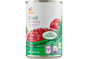 Ahold Tomaotes Diced with Zesty Mild Green Chilies