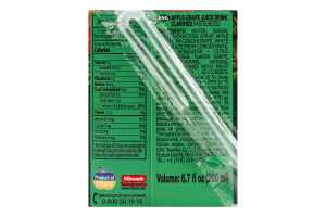 Напиток соковый осветленный пастеризованный с сахарами и подсластителем Яблоко-виноград Соковита т/п 200мл