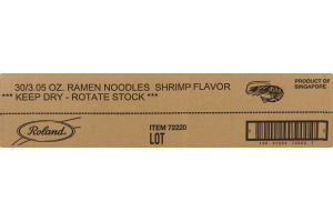 Roland Ramen Noodles Shrimp - 30 CT
