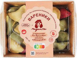 Вареники замороженные с картофелем и сливочным маслом Цветные Мадам Пе к/у 400г