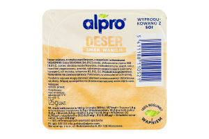 Десерт соевый с ванильным вкусом Alpro ст 125г
