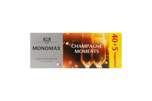 Бленд чая черного и зеленого байхового мелкого с кусочками ягод Champagne moments Monomax к/у 45x1.5г