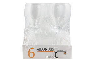 Набір келихів 180мл №94503-SC6B8 Alexander Uniglass 6шт
