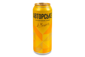 Пиво 500мл 6.5% полутемное фильтрованное пастеризованное Авторское Перша приватна броварня ж/б