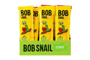 Конфета фруктовая Яблочно-банановый страйп Bob Snail м/у 14г