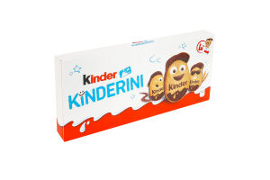 Печенье хрустящее с какао-молочным декором Kinderini Kinder к/у 4х25г