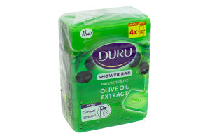 Мыло косметическое для душа с экстрактом оливкового масла Duru 4х150г