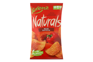 Чипси картопляні з паприкою Naturals Lorenz м/у 100г