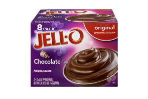 JELL-O Pudding Snacks Original Chocolate - 8 PK