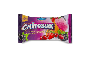 Мороженое плодово-ягодное в вафельном стаканчике Снеговик Хладик м/у 80г