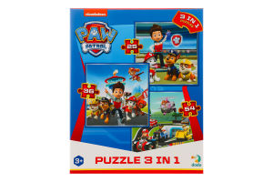 Пазл Paw Patrol 3в1 Готові до роботи 115елементів DoDo