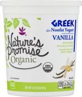 Nature's Promise Organic Greek Nonfat Yogurt Vanilla