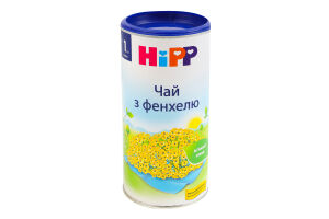 Чай для дітей від 1тиж сухий швидкорозчинний з фенхелю Hipp тубус 200г