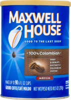 Maxwell House Medium Roast Coffee Grounds 100% Colombian