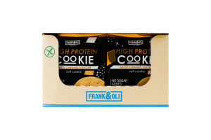 Печенье высокобелковое соленое с мякотью арахиса со вкусом карамели Frank&Oli м/у 50г