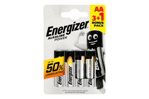 Батарейка AA 1.5V LR6 Alkaline Power Energizer 4шт