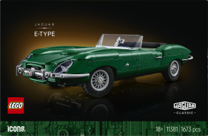 Конструктор для дорослих від 18років №11381 Jaguar E-Type Icons Lego 1673ел