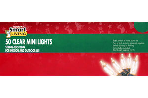Smart Living Holiday 50 Clear Mini Lights