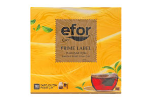 Чай Efor Prime Label 100 шт чорн. (Туреччина)