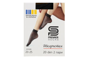 Носки 20D черн Premier Socks 2пари