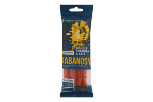 Снеки из мяса птицы с добавлением сыра Чеддер Double Cheddar&Salt Kabanosy Дмитрук в/к м/у 40г