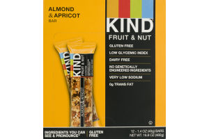 KIND Fruit & Nut Bars Almond & Apricot - 12 CT