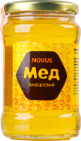 Мед натуральний квітковий акацієвий монофлорний Novus с/б 400г