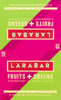 Larabar Fruit & Nut Food Bar Fruit + Greens Strawberry Spinach Cashew - 15 CT