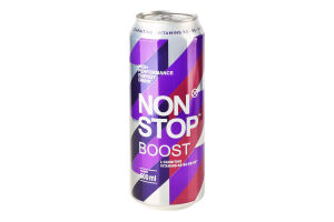 Напій енергетичний безалкогольний сильногазований Boost Non Stop з/б 500мл