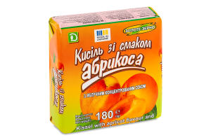 Кисель со вкусом абрикоса с концентрированным яблочным соком Золоте Зерно м/у 180г