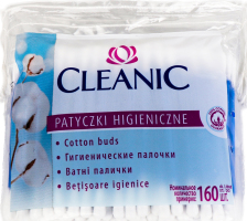 Палички Cleanic ватні 160шт х40