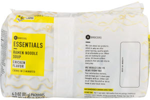 Essentials Ramen Noodle Soup Chicken Flavor - 6 PK
