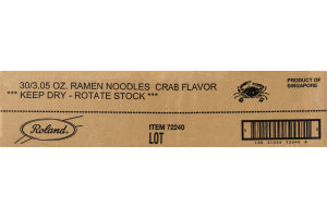 Roland Ramen Noodles Crab - 30 CT