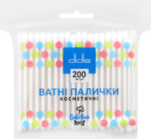 Палочки ватные косметические Didie 200шт