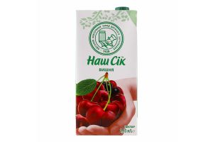 Нектар вишневый неосветленный Наш сік т/п 1.93л