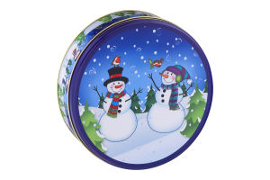 Smart Living Christmas Round Cookie Tin