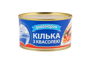 Кілька Аквамарин обсмажені з квасолею у томат.соусі 230г х36