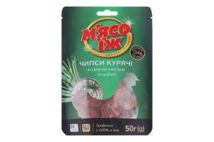 Чіпси м'ясні М'ясо.Їж Курячі Сметан-Цибул 50г