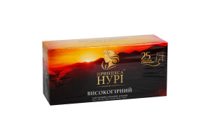 Чай Високогірний чорний байховий дрібний 25*1,8г Принцеса Нурі