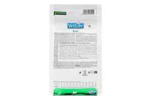 Корм д/котів Vet Life Renal д/підтримки функції нирок сухий 400г Farmina